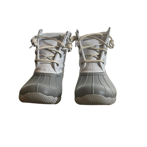 🌟 NEW Sperry Women's Saltwater Duck Booties - Grey/Grey 🌟 - Picture 2 of 6